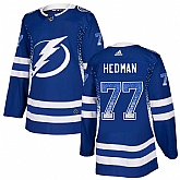 Lightning 77 Victor Hedman Blue Drift Fashion Adidas Jersey,baseball caps,new era cap wholesale,wholesale hats